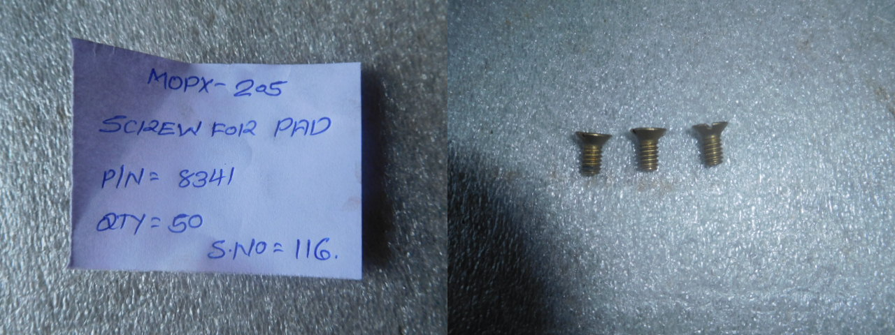 SCREW FOR FRICTION PAD